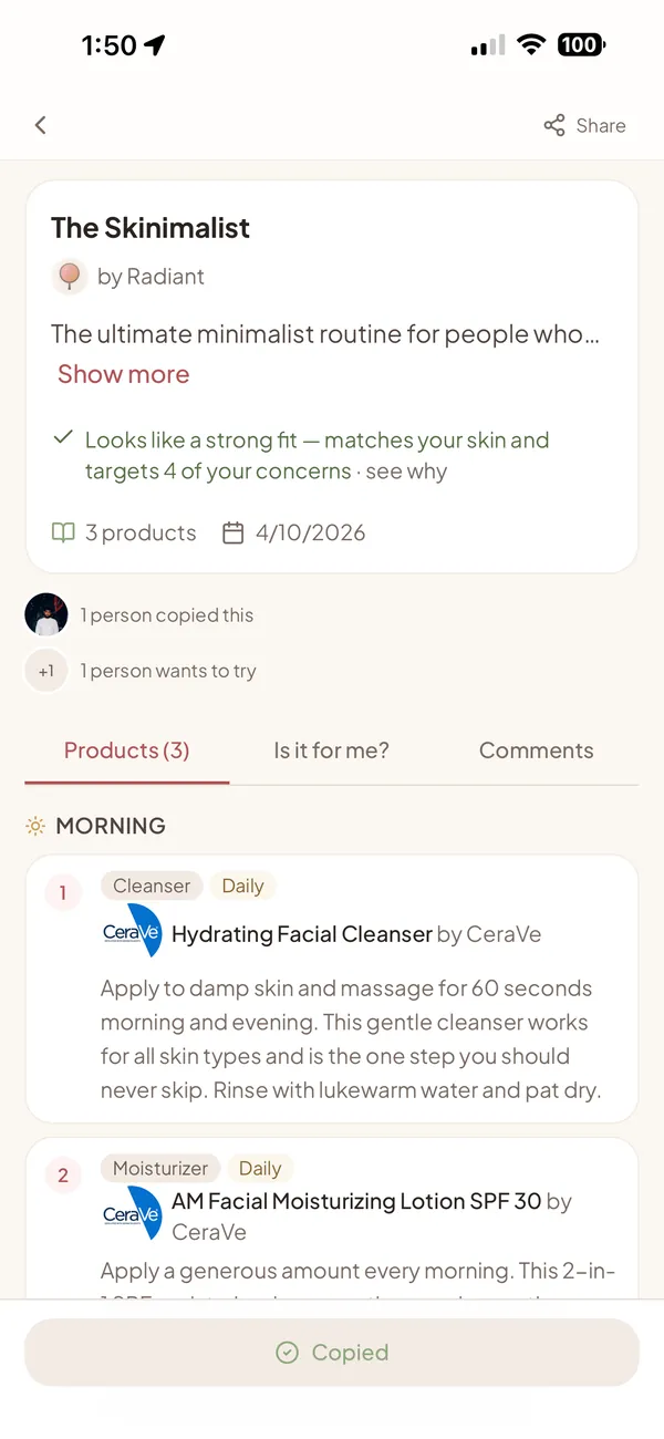 Copy any routine in a tap